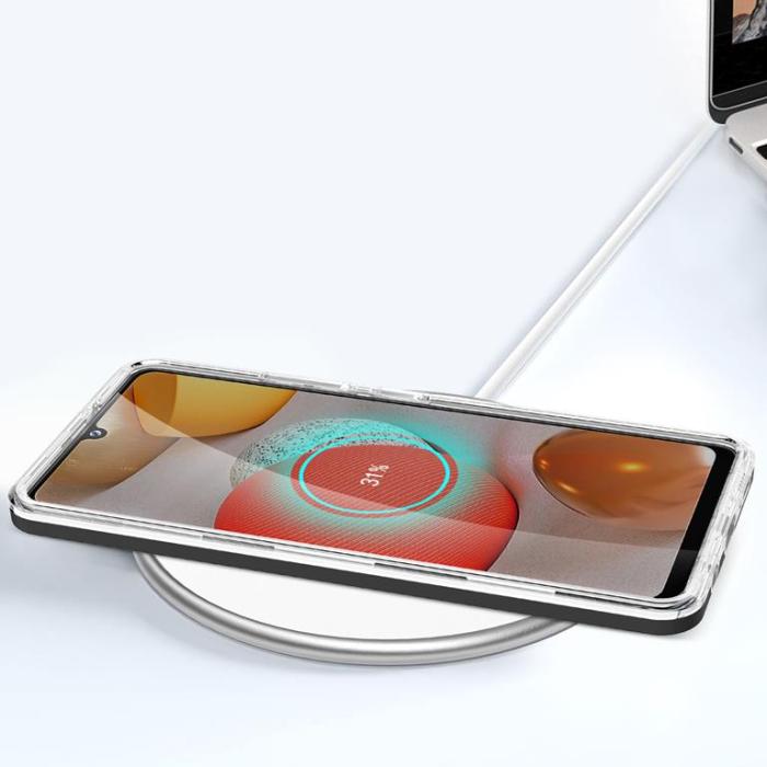 OEM - Galaxy A42 5G Skal Clear 3in1 - Svart