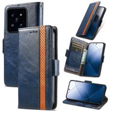 CASENEO - CASENEO Xiaomi 14T Pro Pl&aring;nboksfodral Konstl&auml;der St&auml;ll med RFID - Bl&aring;