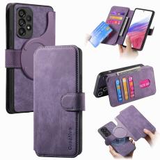 CASENEO - CASENEO Samsung Galaxy A53 5G Pl&aring;nboksfodral Konstl&auml;der - Lila