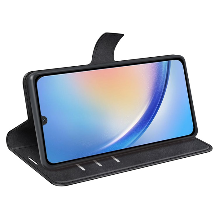 OEM - Galaxy A24 4G Plånboksfodral Folio Flip Calf - Svart
