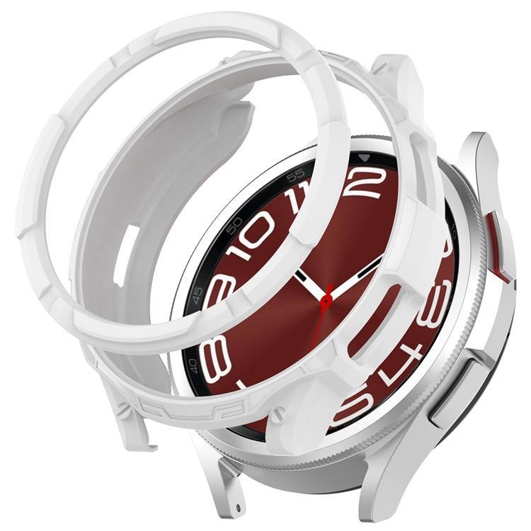 Galaxy Watch 6 Classic (47mm) Skal TPU med Bezel Ring - Vit | 5122 | AlltMobil