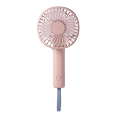OEM - Bärbar Handhållen Fläkt USB Roterande F20 - Rosa