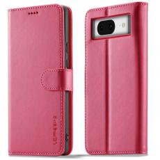 LC.imeeke - LC.IMEEKE Google Pixel 8a Pl&aring;nboksfodral Konstl&auml;der - Rosa