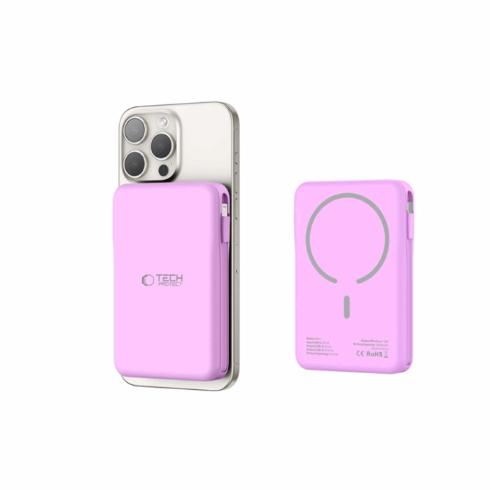 Tech-Protect - Tech-Protect Magsafe Powerbank 10000mAh PB31 LifeMag - Lavender