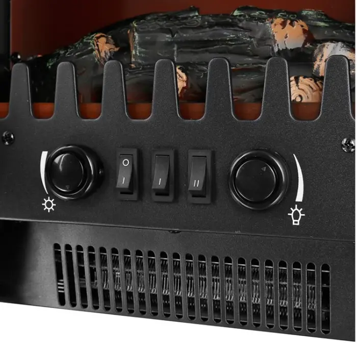 Emerio - EMERIO Dekorationsbrasa Värmefläkt 1850W FP-121933