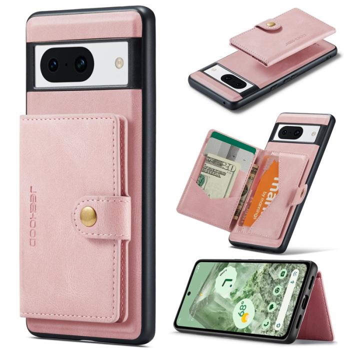 JEEHOOD - JEEHOOD Google Pixel 8a Fodral KonstLäder Plast - Rosa