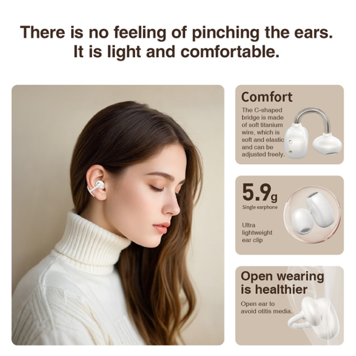 HILEO - HILEO Trådlösa Hörlurar Bluetooth In-ear ENC Stereo Hi85