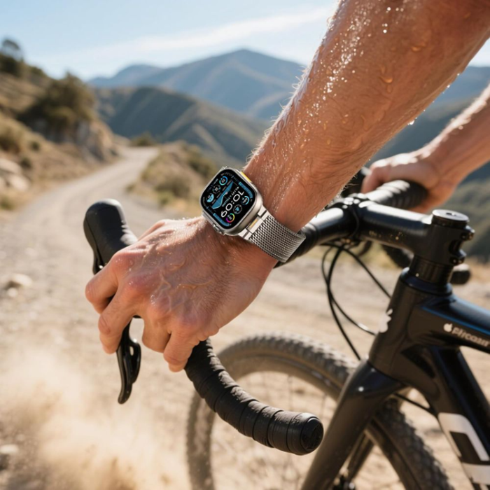 Tech-Protect - Tech-Protect Armband För Apple Watch (42/44/45/49 mm) Milano Vanguard - Titanium