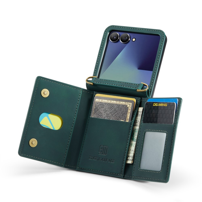 DG.MING - DG.MING Galaxy Z Flip 7 Mobilskal Detachable M2 - Grön