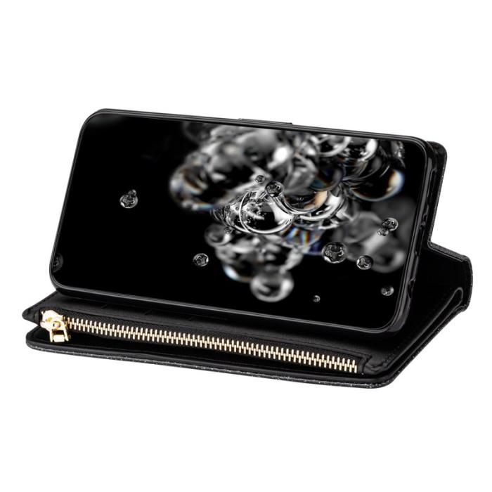 OEM - Samsung Galaxy S26 Fodral Stjärnhimmel Graverad Äkta Läder - Svart