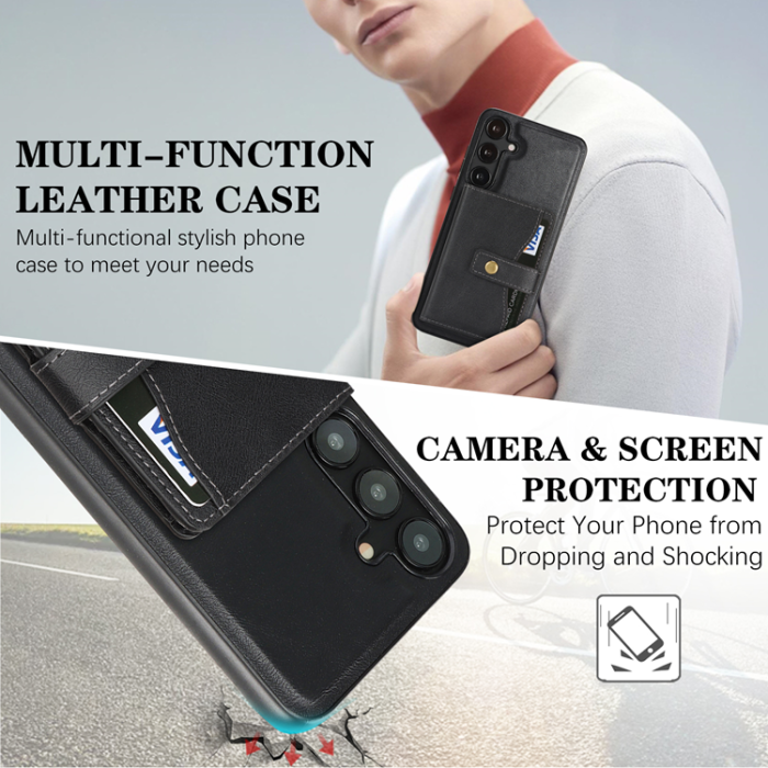 A-One Brand - Galaxy S25 Mobilskal MagSafe Detachable Korthållare Kickstand