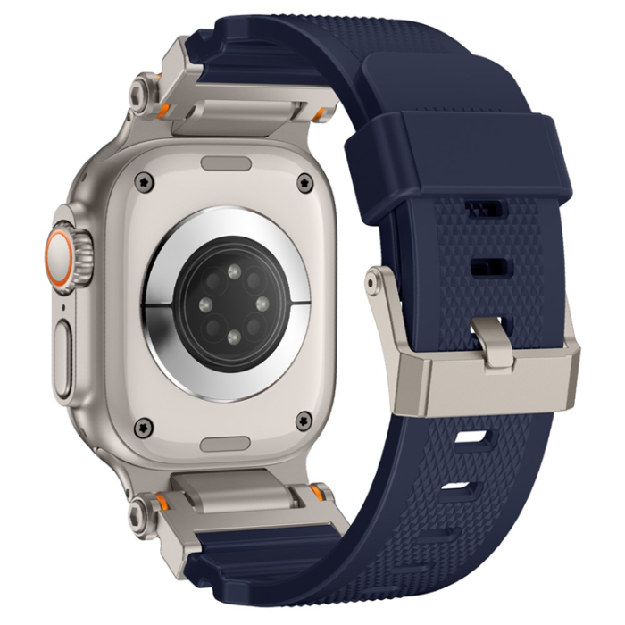 A-One Brand - Apple Watch 42/44/45/46/49mm Armband Silikon - Blå