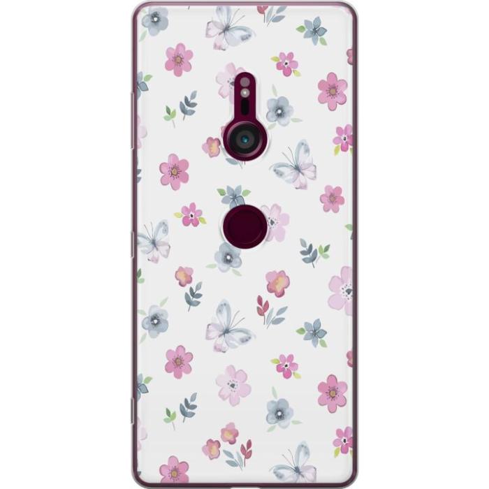iSecrets - Mobilskal till Sony Xperia XZ3 med Blommor och fjärillar