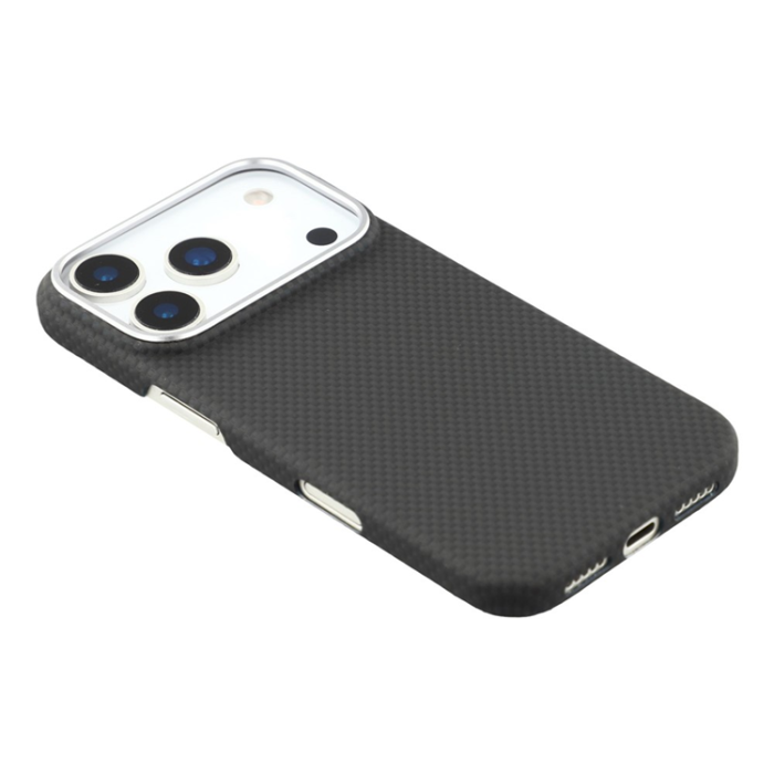 A-One Brand - iPhone 17 Pro Max Mobilskal MagSafe Carbon Fiber - Svart/Blå