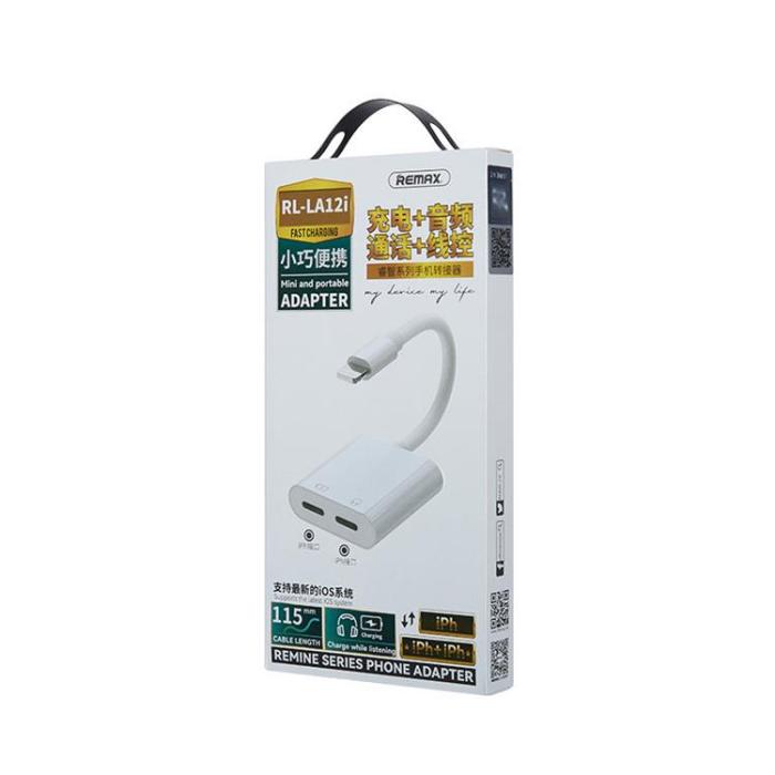 UTGATT1 - Remax Remine Lightning Adapter Splitter - Vit