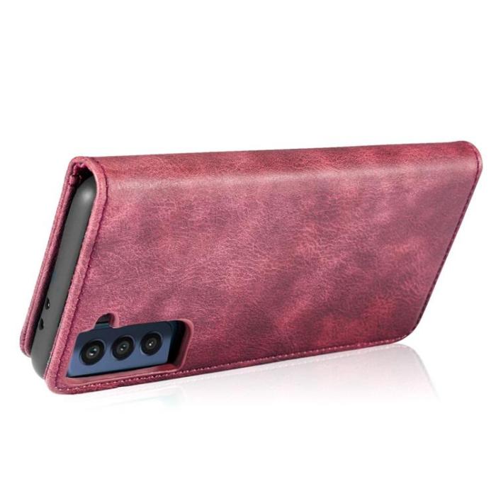 DG.MING - DG.MING Detachable 2in1 Fodral Galaxy S21 FE - Röd