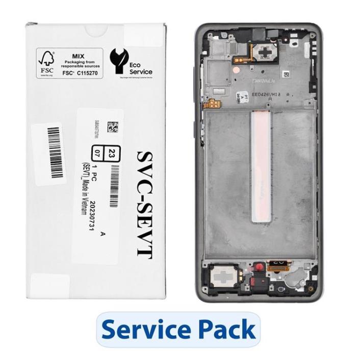 SpareParts - Galaxy A33 5G Skärm med LCD-display Service Pack - Svart