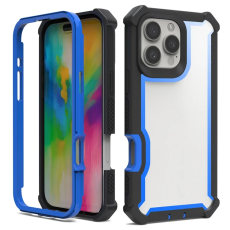 A-One Brand - iPhone 16 Pro Max Mobilskal TPU + PC Shockproof - Vit/Blå