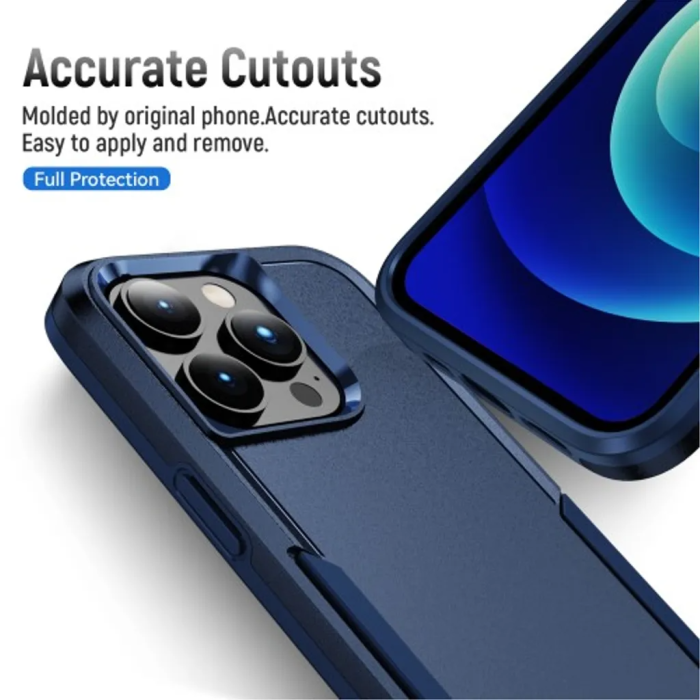 Taltech - iPhone 15 Pro Mobilskal Stötsäkert - Blå