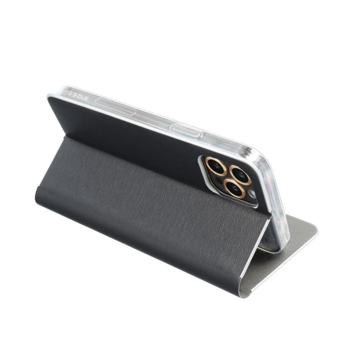 Forcell - Moto G 5G Plus Plånboksfodral Forcell Luna - Silver - Svart