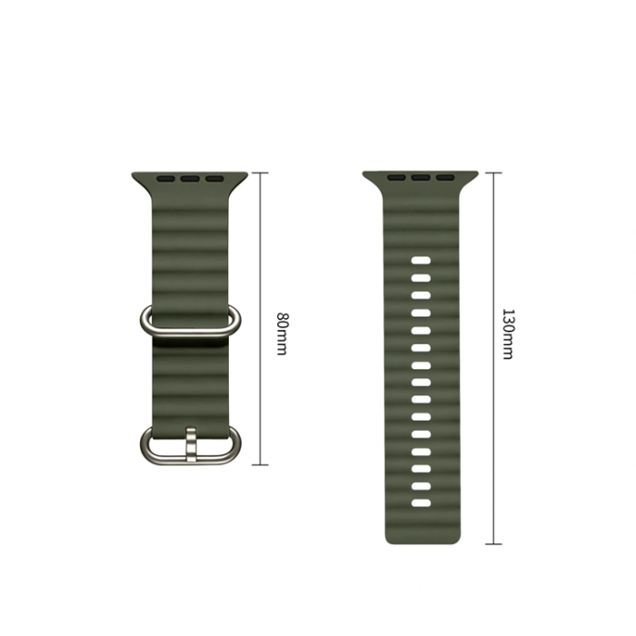 Tech-Protect - Tech-Protect Armband För Apple Watch (44/45/46/49mm) Icon Pro - Militray Grön