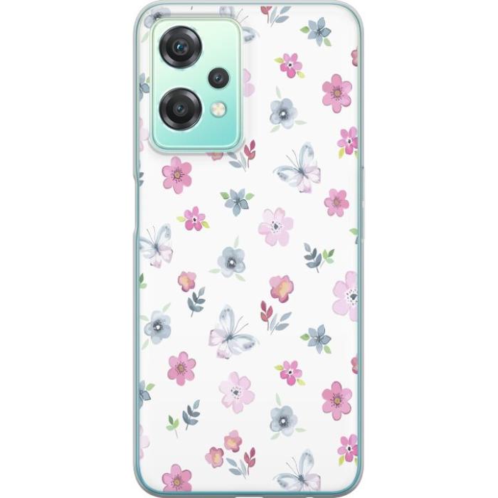 iSecrets - Mobilskal till OnePlus Nord CE 2 Lite 5G med Blommor och fjärillar