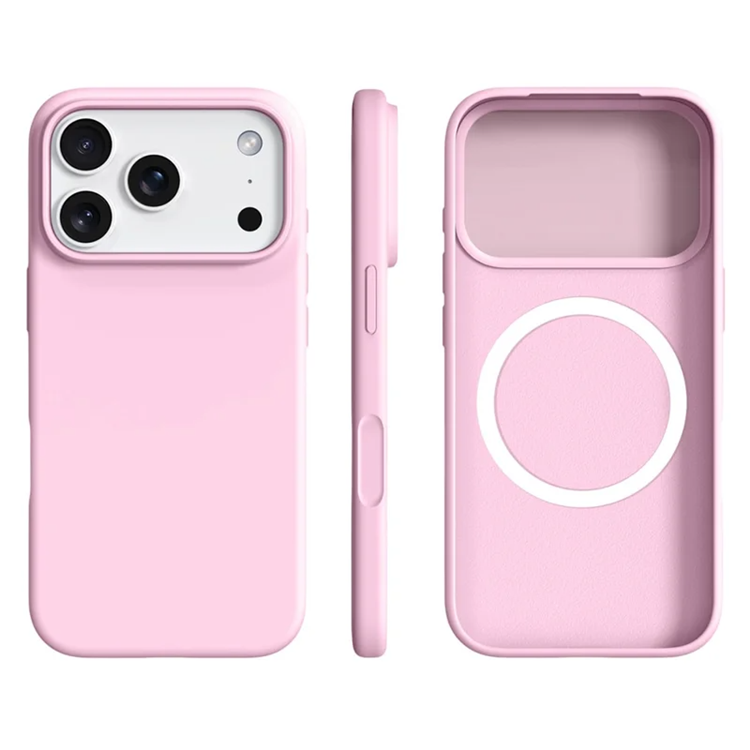 iPhone 17 Pro Mobilskal MagSafe Ultra Thin Silicone - Sakura Rosa | 2353 | AlltMobil