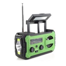 Pristar - Pristar Radio FM med Ficklampa 4000 mAh YX328 - Grön