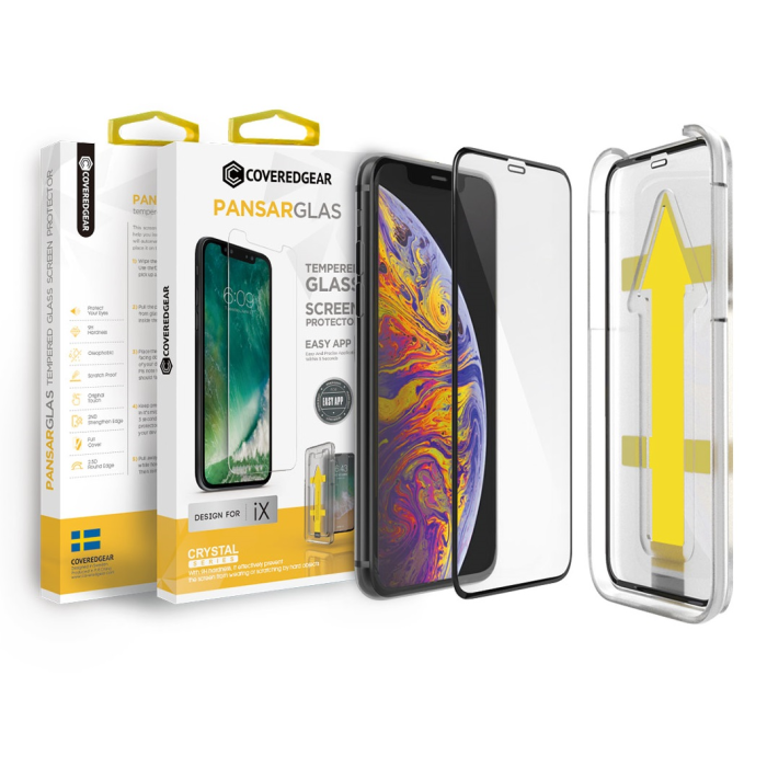 CoveredGear - CoveredGear Härdat Glas Skärmskydd till iPhone 11 Pro Max / Xs Max - Svart