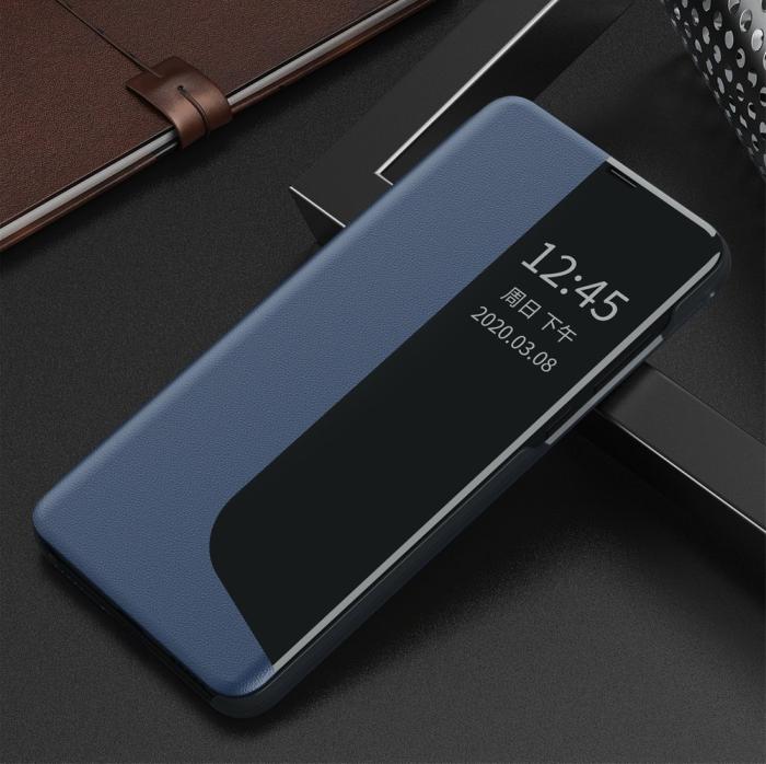 UTGATT5 - Eco Leather View Case Fodral Huawei P30 Pro Blå