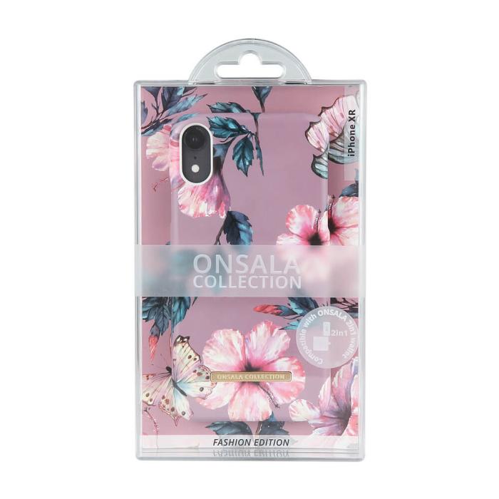 Onsala - Onsala Collection mobilskal till iPhone XR - Shine Dusty Pink viol