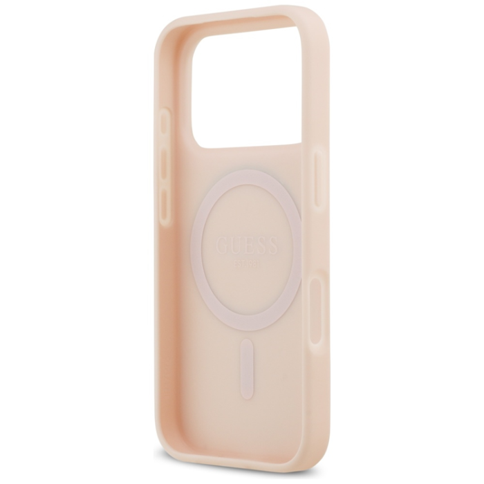 Guess - Guess iPhone 17 Pro Mobilskal Magsafe Classic Logo - Rosa