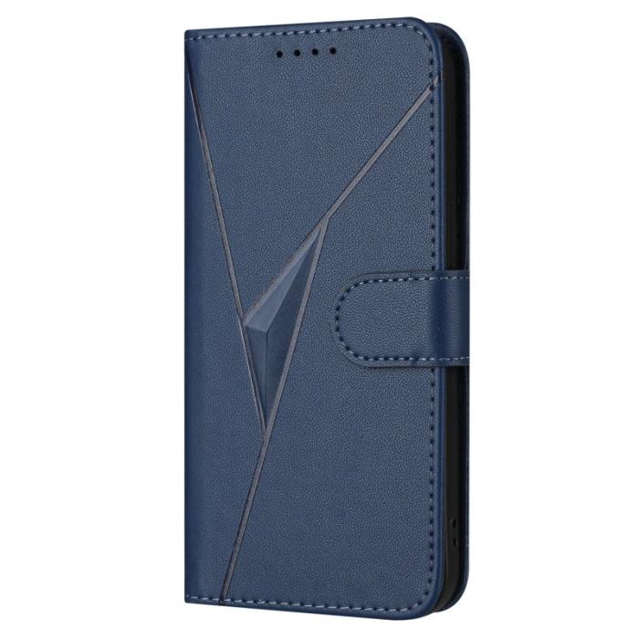 OEM - Mobilskal till Samsung Galaxy S26 Ultra Triangelprägling KonstLäder - Royal Blue
