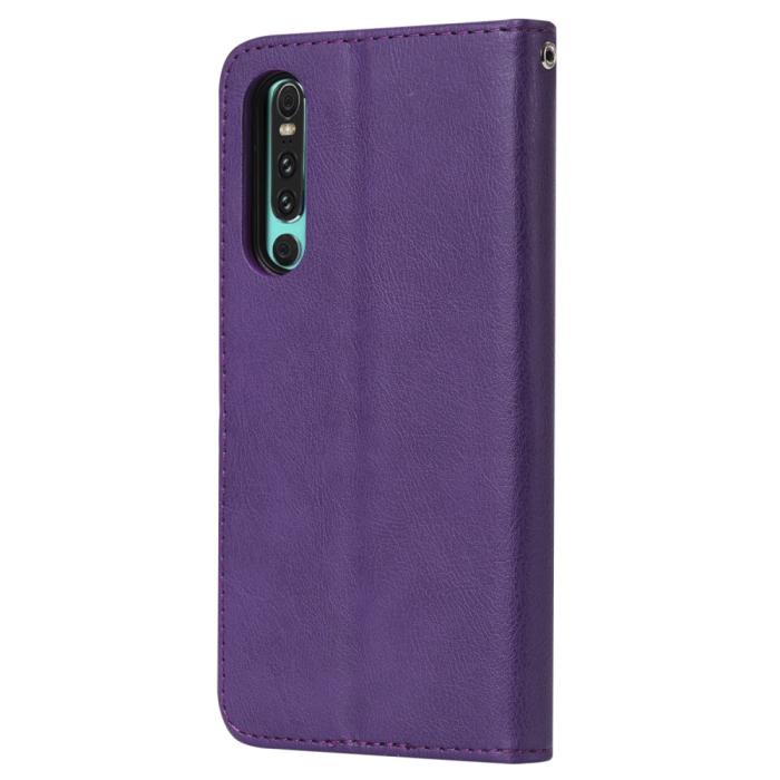 OEM - Plånboksfodral med avtagbart skal till Huawei P30 - Lila