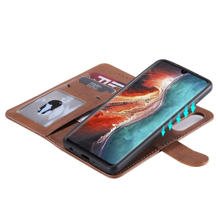 UTGATT1 - Plånboksfodral med avtagbart skal till Huawei P30 - Brun