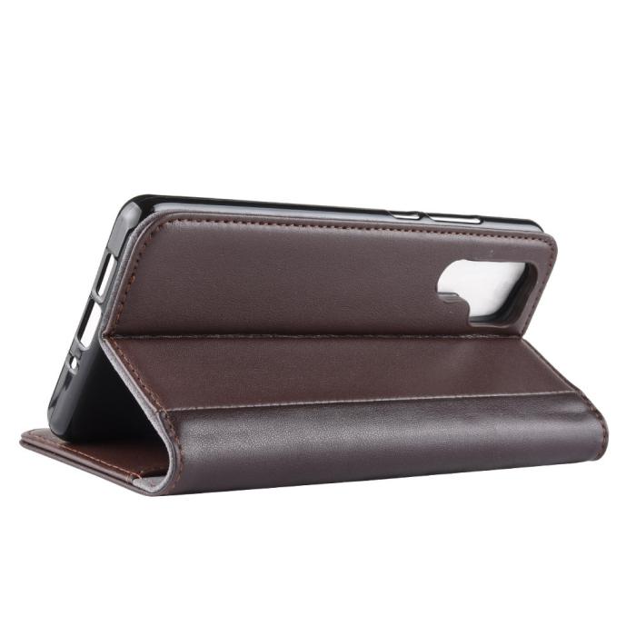 A-One Brand - Genuine Split Plånboksfodral till Huawei P30 Pro - Brun