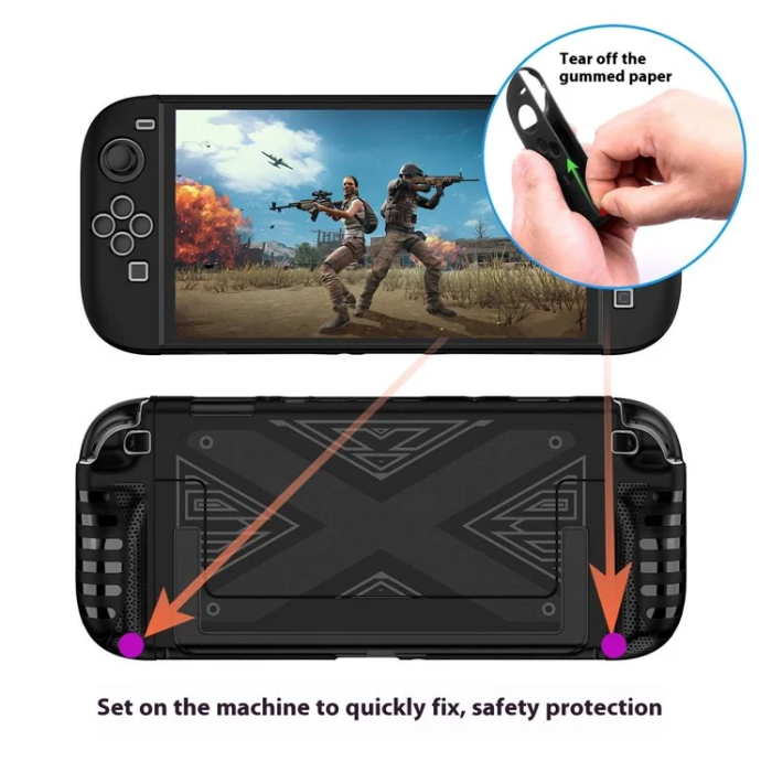 OEM - Nintendo Switch 2 Spelkonsol Skal med Stativ - Vit