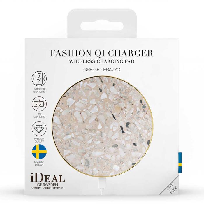 UTGATT5 - iDeal of Sweden Wireless Charger - Greige Terazzo
