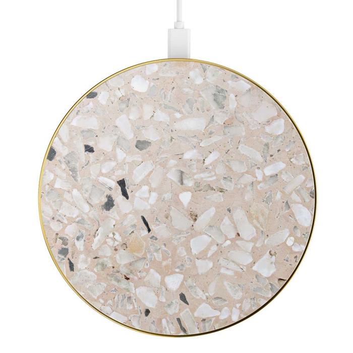 UTGATT5 - iDeal of Sweden Wireless Charger - Greige Terazzo
