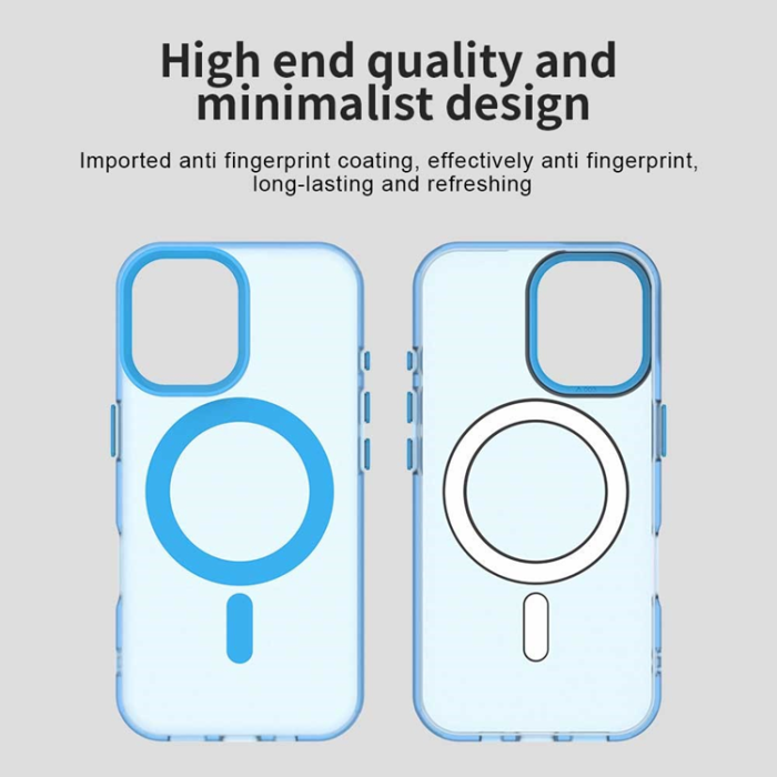 A-One Brand - iPhone 17 Mobilskal MagSafe Anti Drop Hybrid - Blå