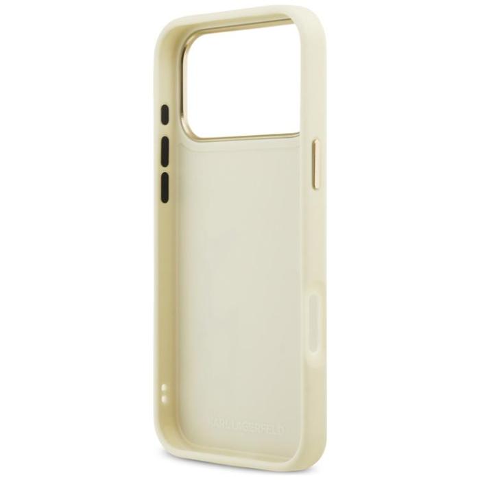 KARL LAGERFELD - Karl Lagerfeld iPhone 17 Pro Max Mobilskal Karl Script Logo - Beige