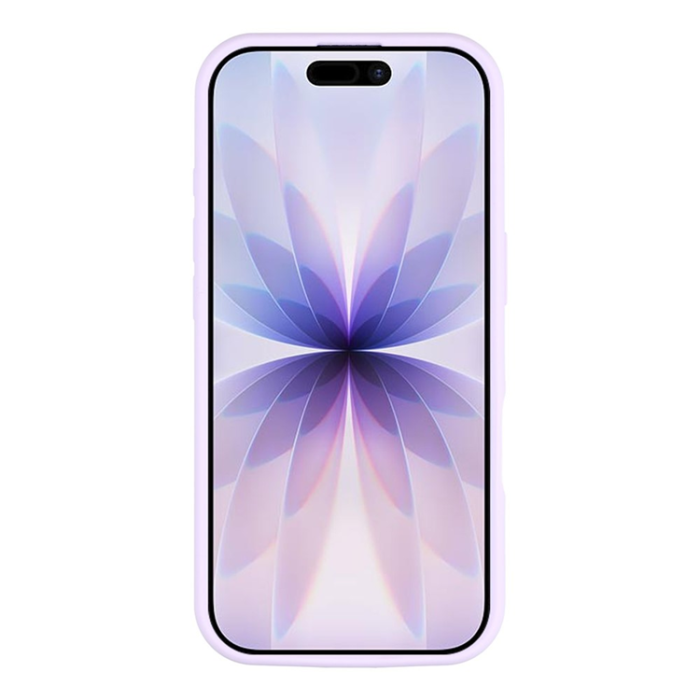 A-One Brand - iPhone 17 Mobilskal Sugkopp Silikon med Tygfoder - Lila
