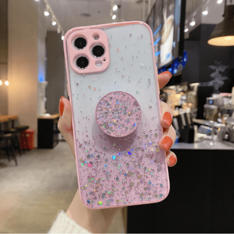 Round Pop Grip Skal iPhone 13 Pro - Rosa | 2353 | AlltMobil