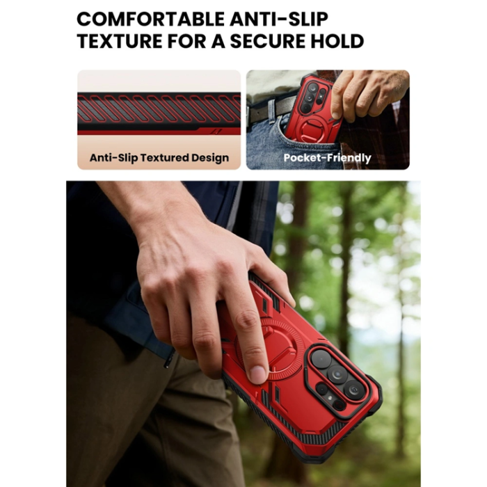 SupCase - SupCase Mobilskal För Galaxy S26 Ultra Magsafe IBLSN Armorbox - Röd