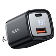 Mcdodo - MCDODO Snabbladdare 33W USB-A - USB-C US Graphite - Svart