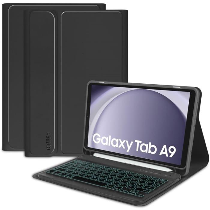 Tech-Protect - Tech-Protect Galaxy Tab A9 Fodral med plats för pennna Plus - Svart