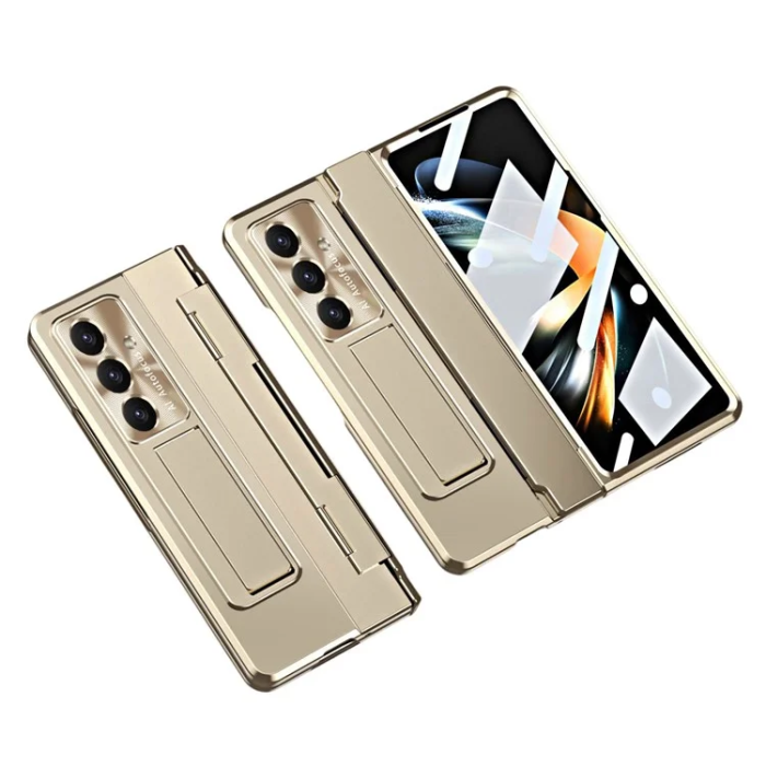 A-One Brand - Galaxy Z Fold 7 5G Mobilskal med Skärmskydd Hinge - Guld