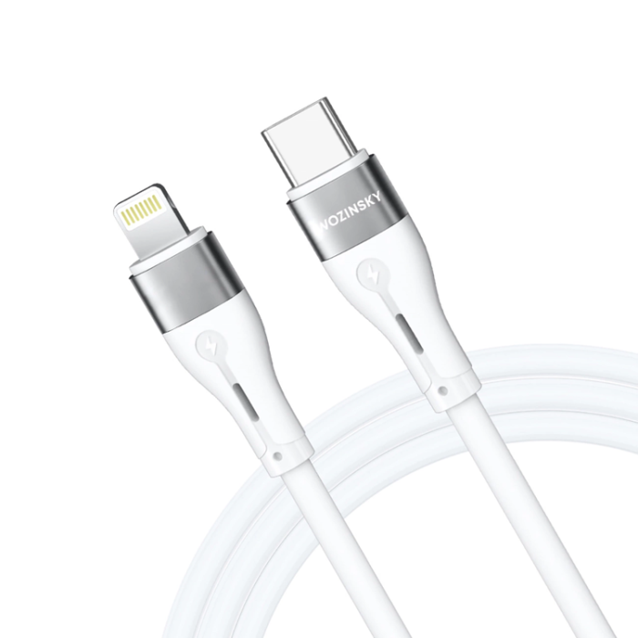 Wozinsky - Wozinsky USB-C till Lightning kabel PD 27W 1m - Vit