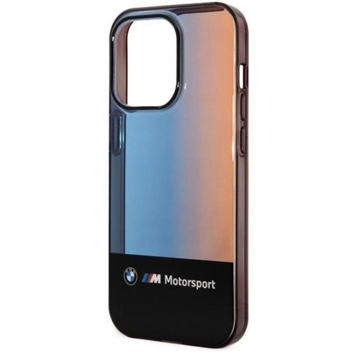 UTGATT1 - BMW iPhone 14 Pro Max Mobilskal Half Tricolor - Svart