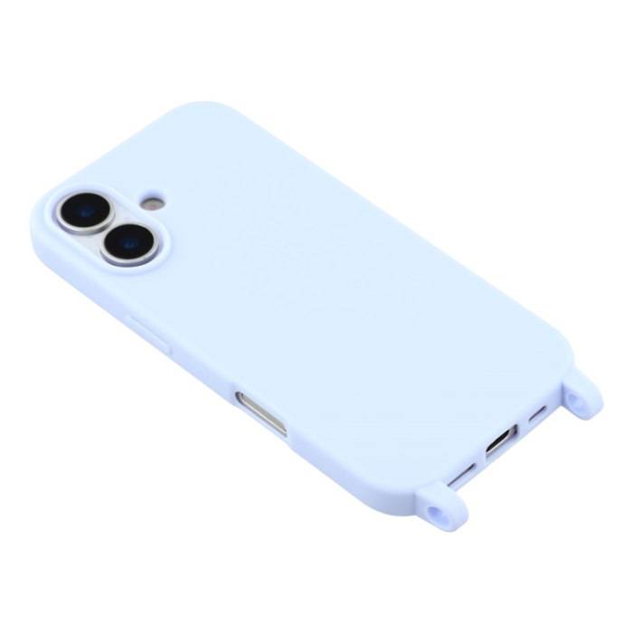 A-One Brand - iPhone 17 Mobilskal TPU med Hål för Rem - Ljuslila